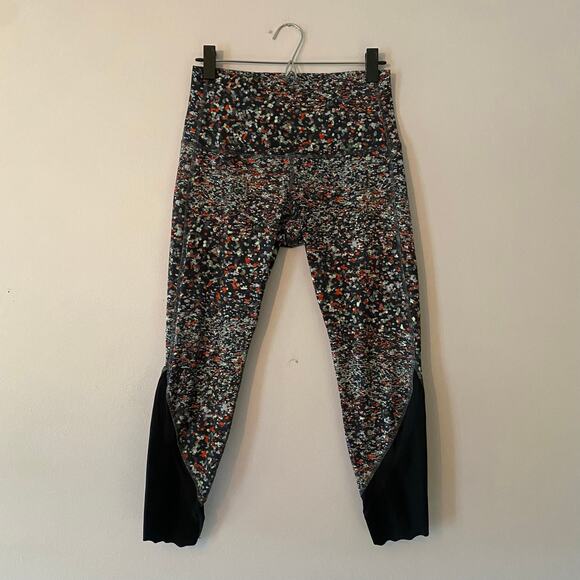 Lululemon Wunder Under High-Rise Crop Leggings 23" Multicolor Water Blossom 8 - Picture 2 of 12